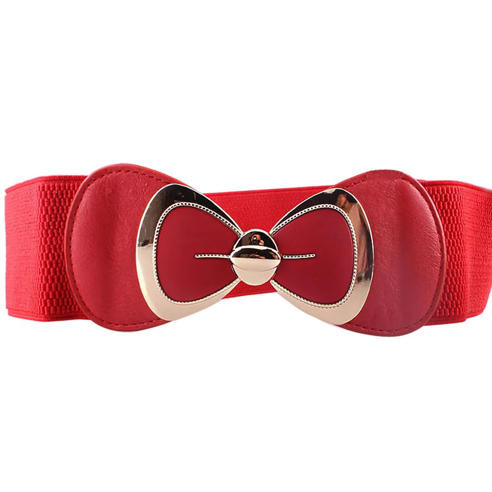 Women’s PU Elastic Waistband Belt