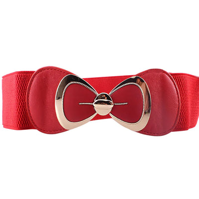 Women’s PU Elastic Waistband Belt
