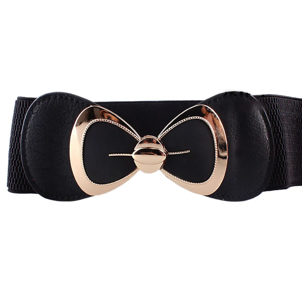 Women’s PU Elastic Waistband Belt