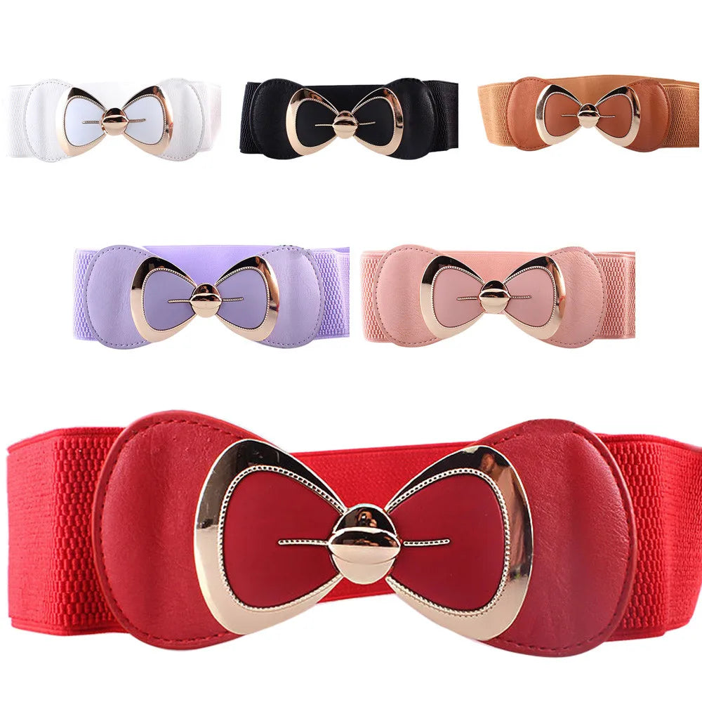 Women’s PU Elastic Waistband Belt
