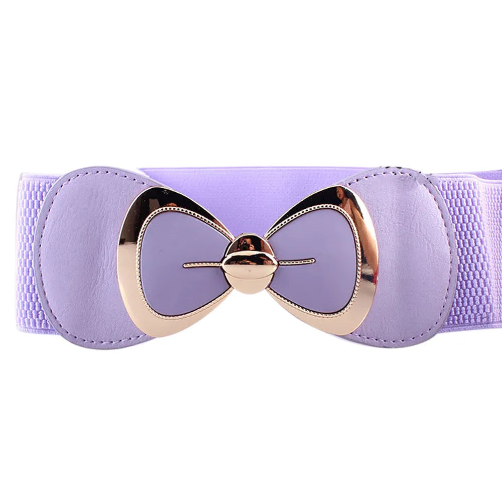 Women’s PU Elastic Waistband Belt