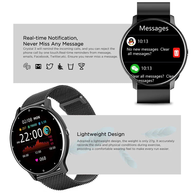 LIGE 2025 Ladies Fitness Smartwatch