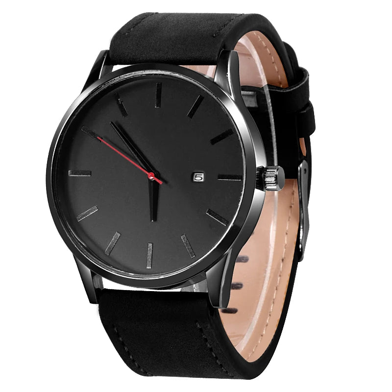 Minimalist Leather Men's Watch