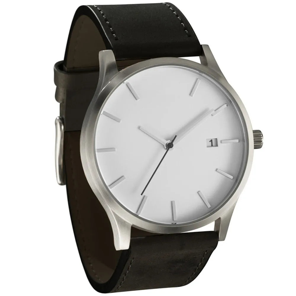 Minimalist Leather Men's Watch