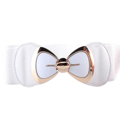 Women’s PU Elastic Waistband Belt