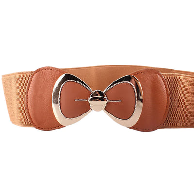 Women’s PU Elastic Waistband Belt