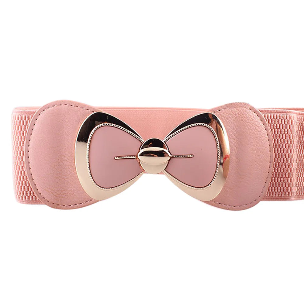 Women’s PU Elastic Waistband Belt