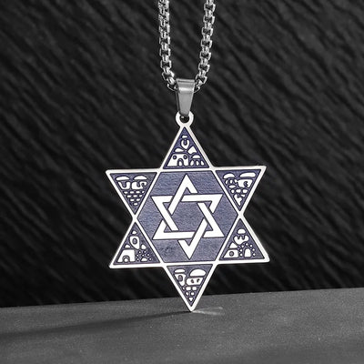 Star of David Heart Pendant