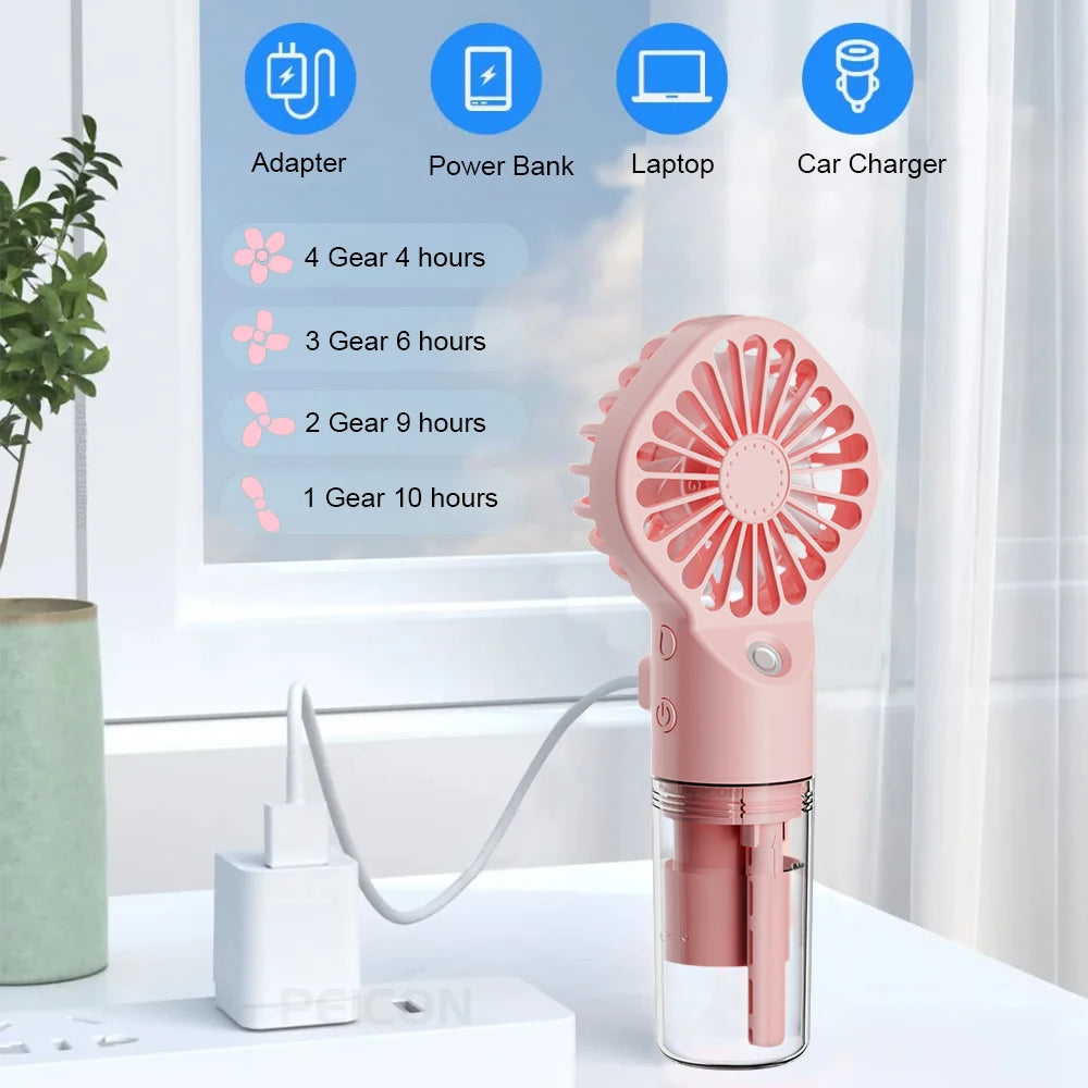 Portable USB Mist Humidifier Fan