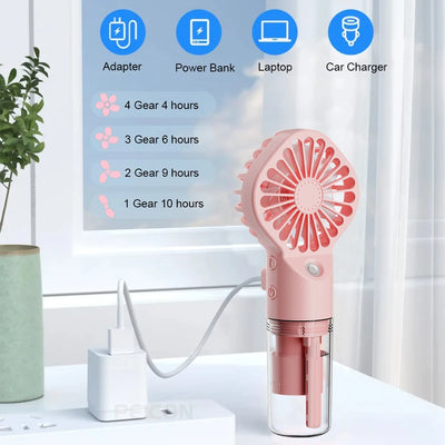 Portable USB Mist Humidifier Fan