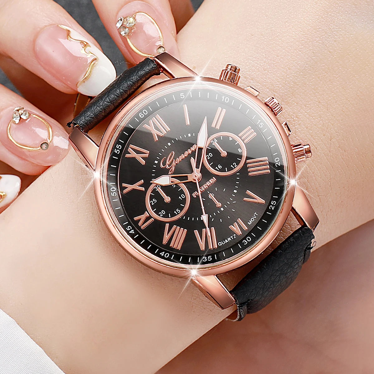 5PCS Women’s Quartz Watches Set