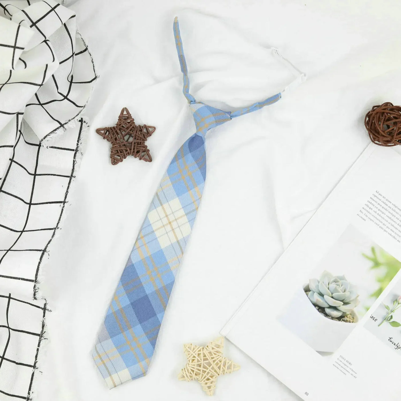 Plaid JK Uniform Tie
