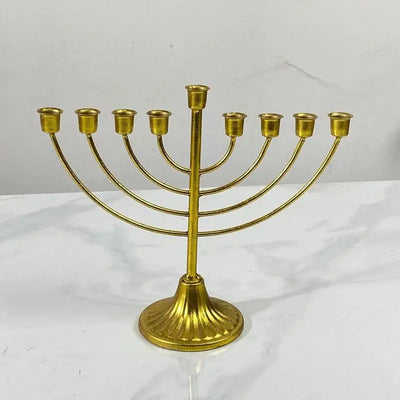 Metal Menorah Candle Holder