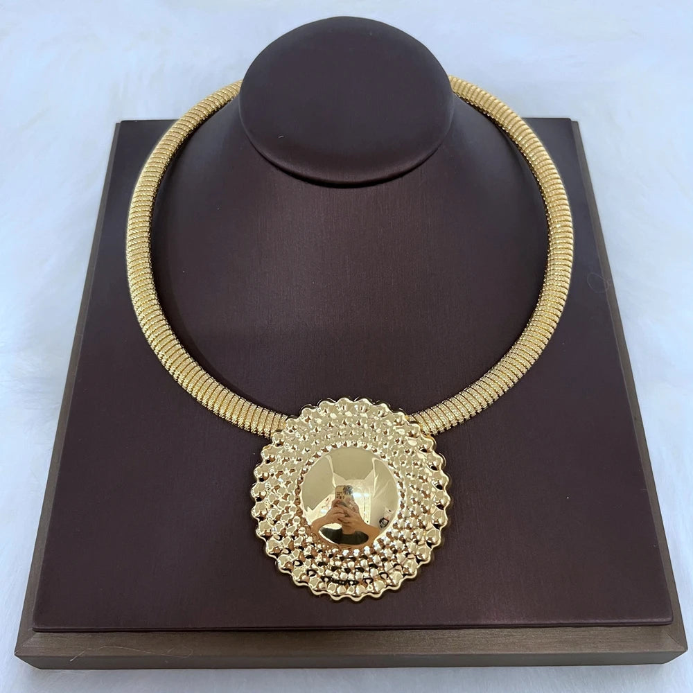 Dubai Gold Beaded Jewelry Set