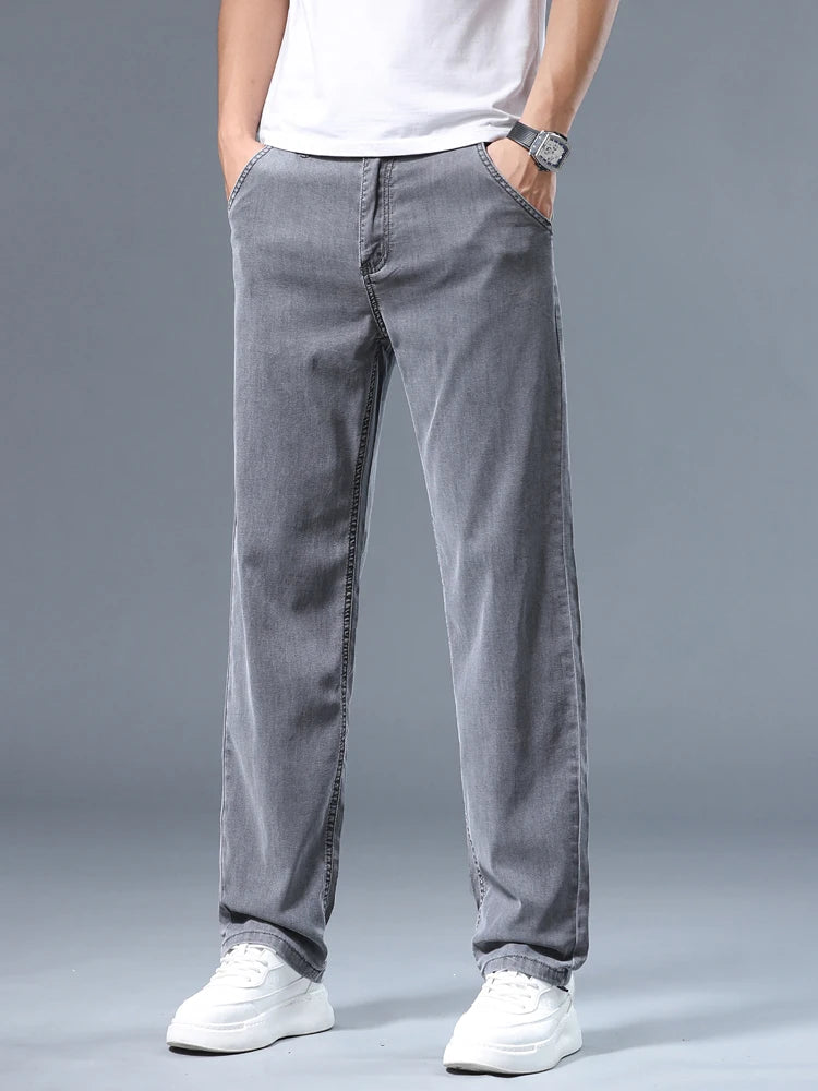 Men’s Thin Straight Jeans