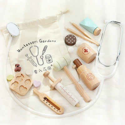 Kids' Wooden Doctor Play Set