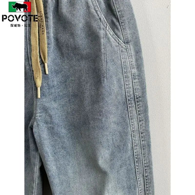 Men’s Thick Loose Jeans