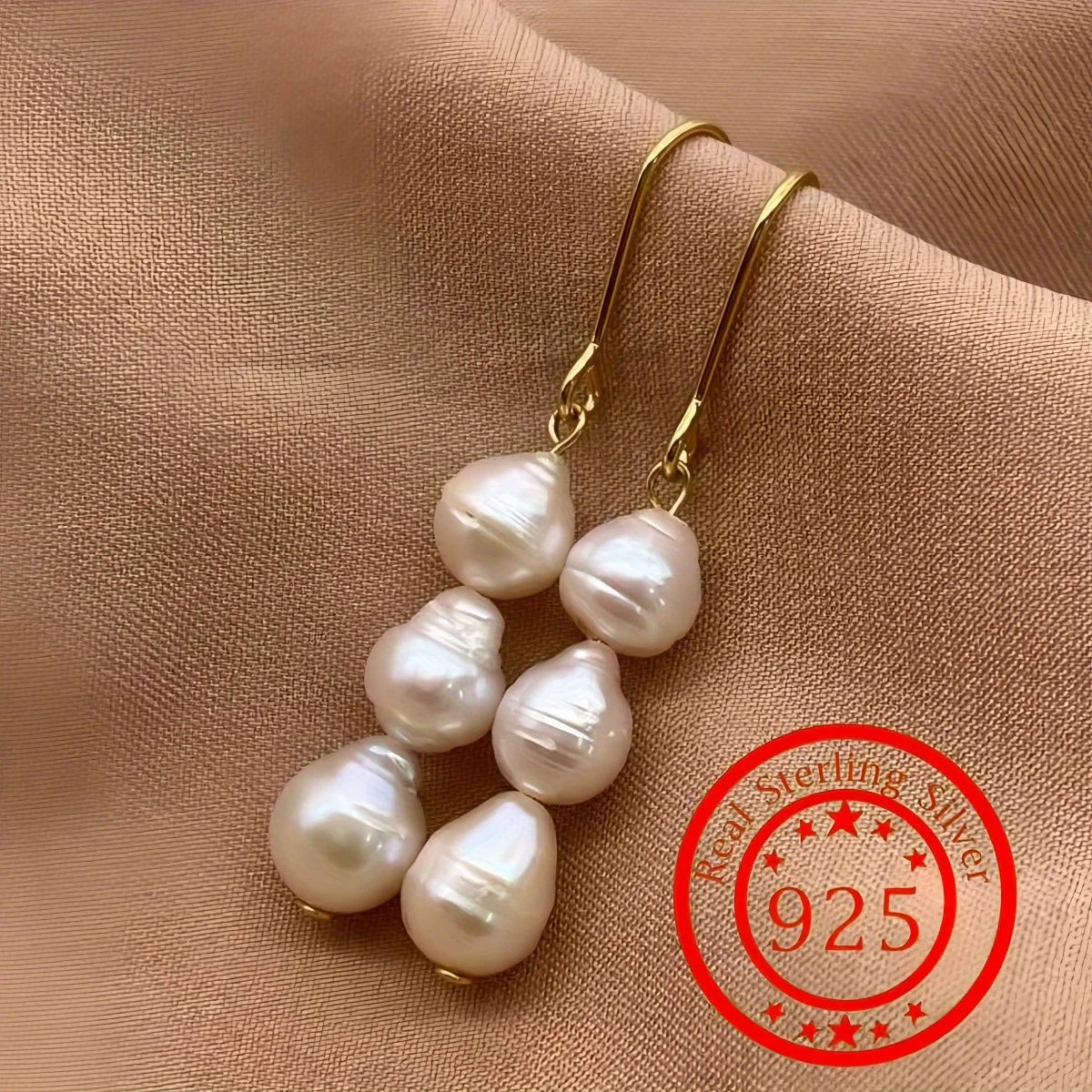 Minimalist Silver Pearl Earrings