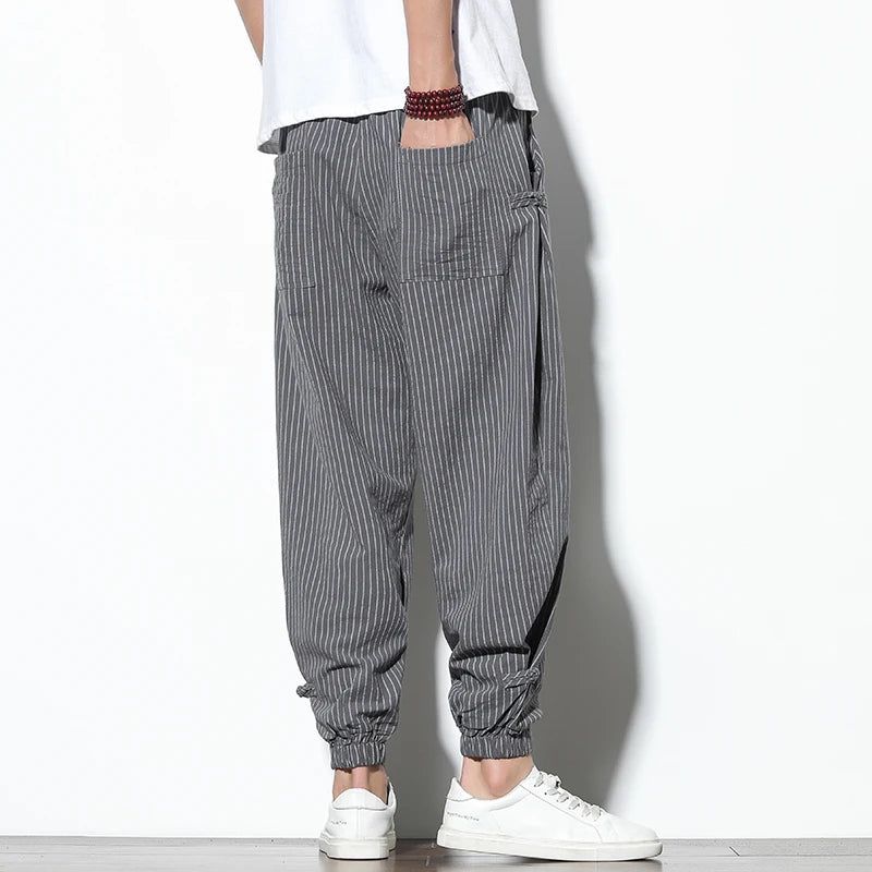 Men’s Striped Harem Pants
