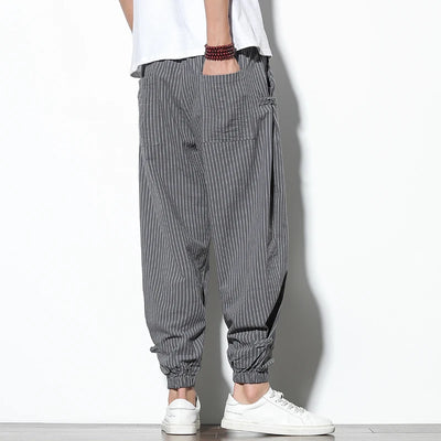 Men’s Striped Harem Pants