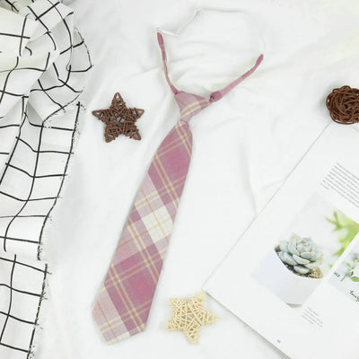 Plaid JK Uniform Tie
