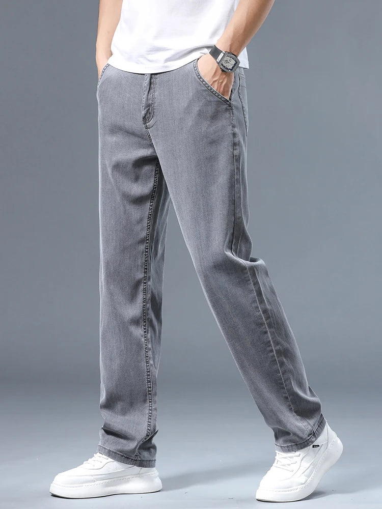 Men’s Thin Straight Jeans