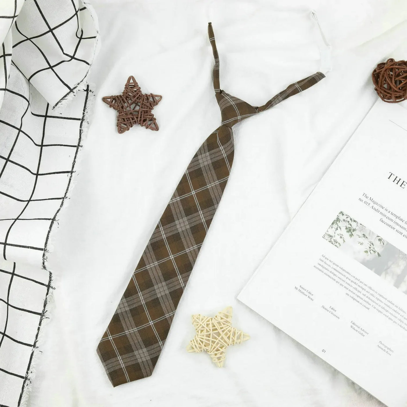 Plaid JK Uniform Tie