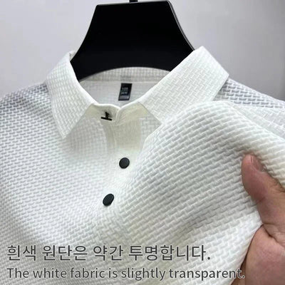 Men’s Summer Ice Silk Polo Shirt