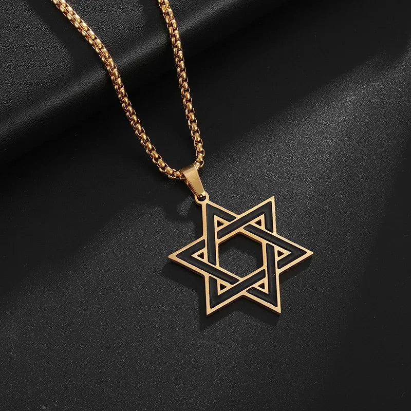 Star of David Heart Pendant