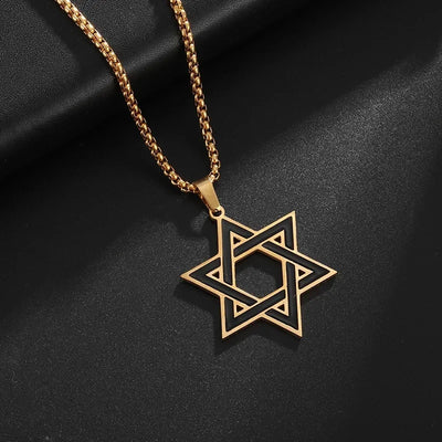 Star of David Heart Pendant