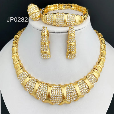 18K Gold Dubai Jewelry Set