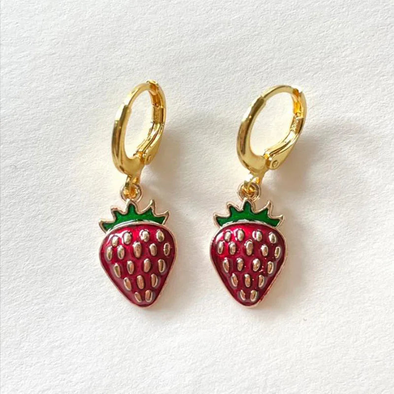 Y2K Strawberry Jewelry Set