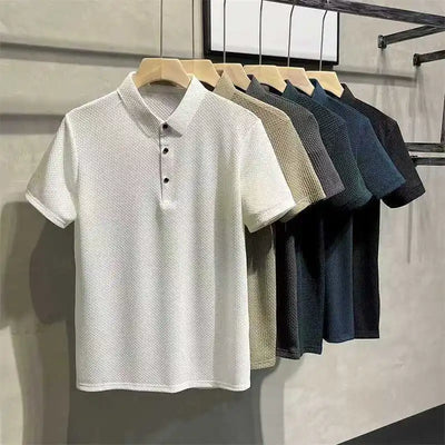 Men’s Summer Ice Silk Polo Shirt
