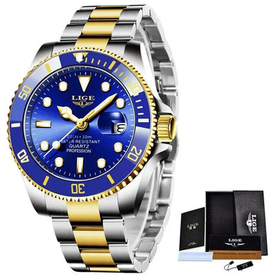 LIGE Luxury 30ATM Diver Watch