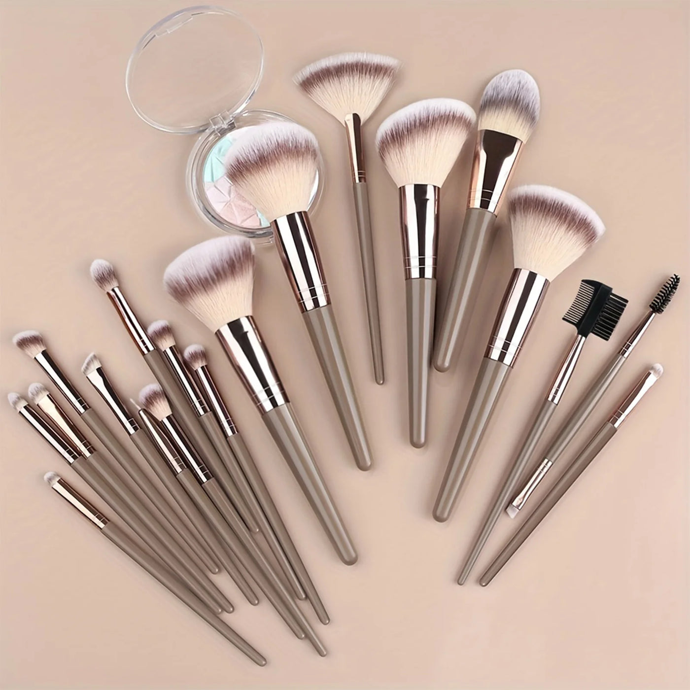 15/20pcs Soft Fiber Makeup Brush Set
