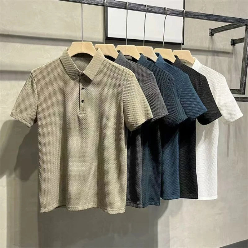 Men’s Summer Ice Silk Polo Shirt