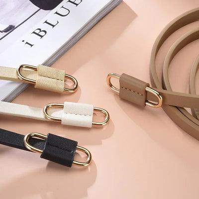 Ultra‑Thin PU Waist Belt