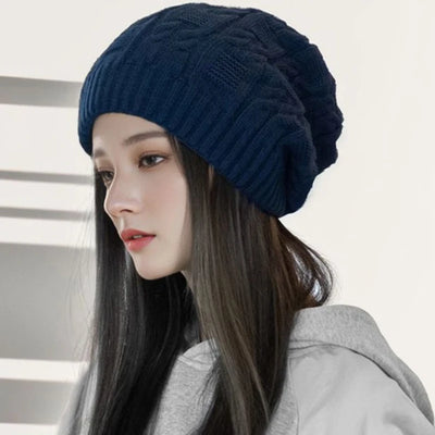 Winter Double Layer Knit Beanie