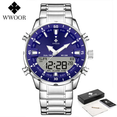 WWOOR Luxury LED Sports Watch