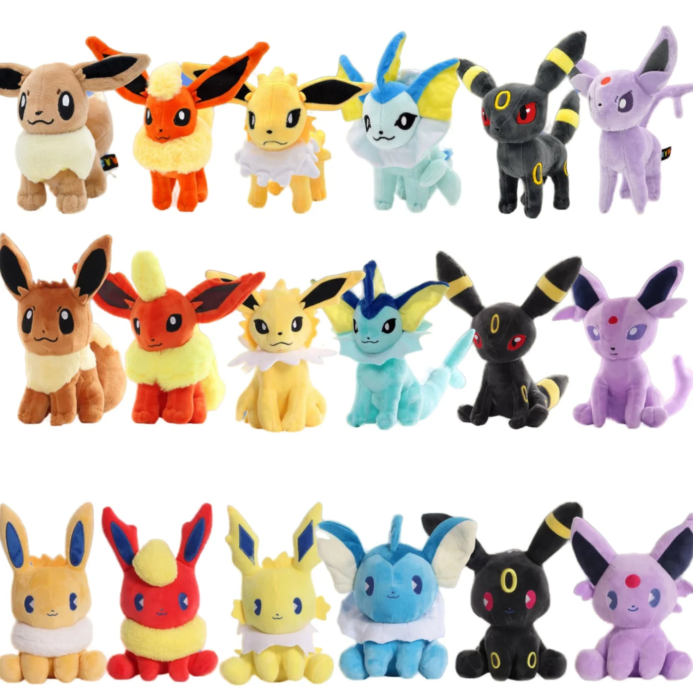 Eevee Evolution Plush Set