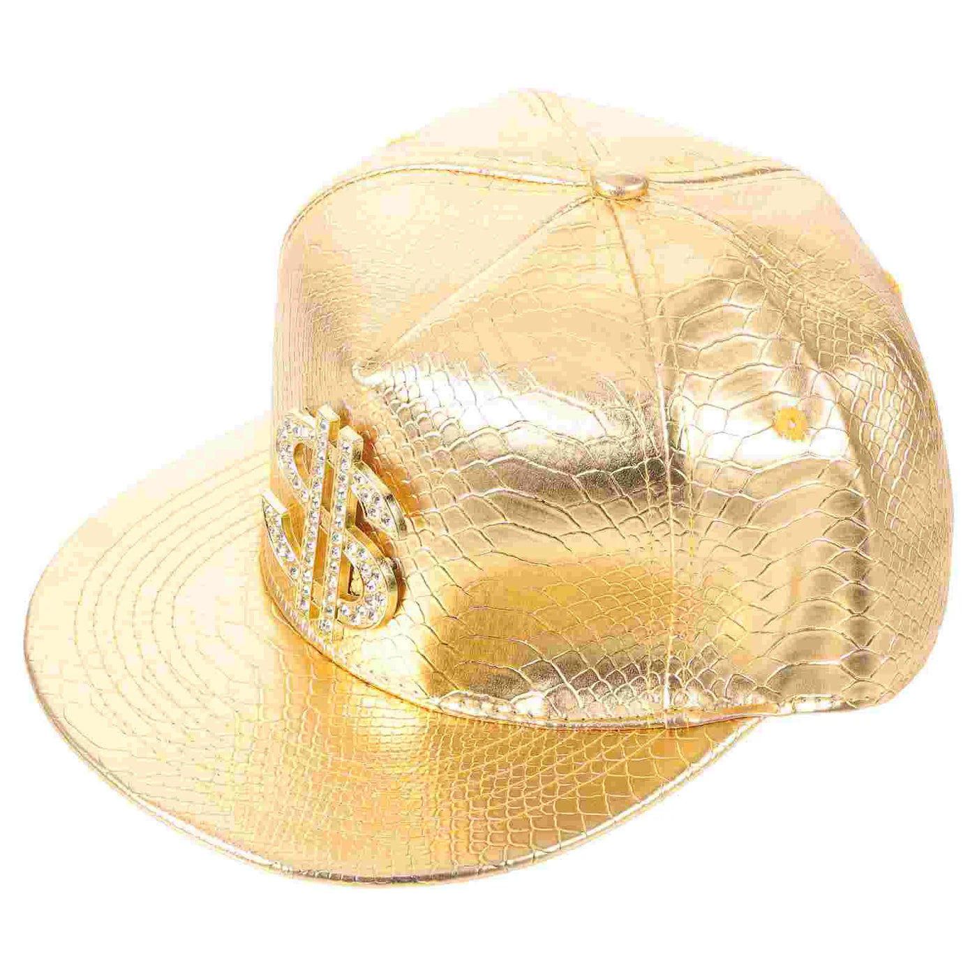 Gold Rhinestone Dollar Sign Cap