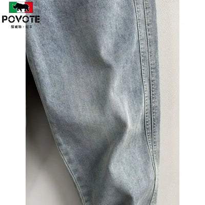 Men’s Thick Loose Jeans