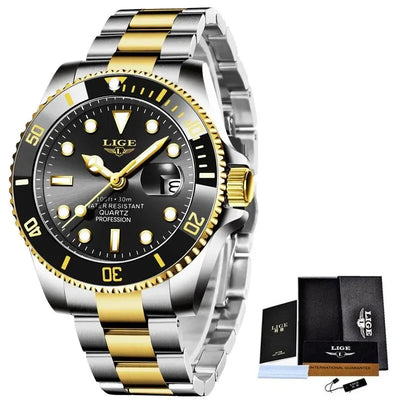 LIGE Luxury 30ATM Diver Watch
