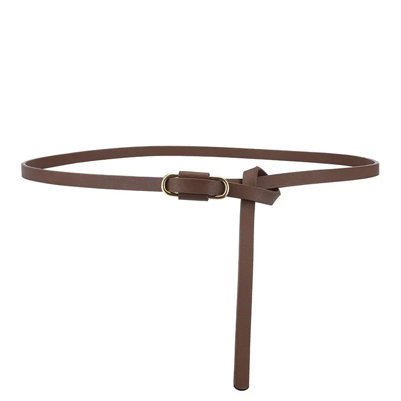 Ultra‑Thin PU Waist Belt