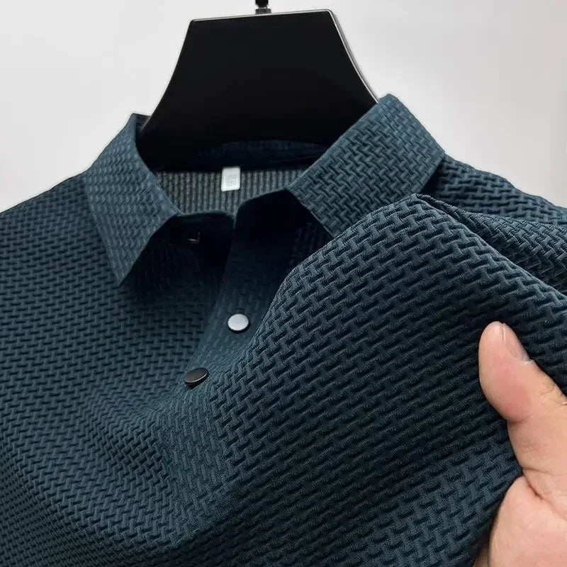 Men’s Summer Ice Silk Polo Shirt