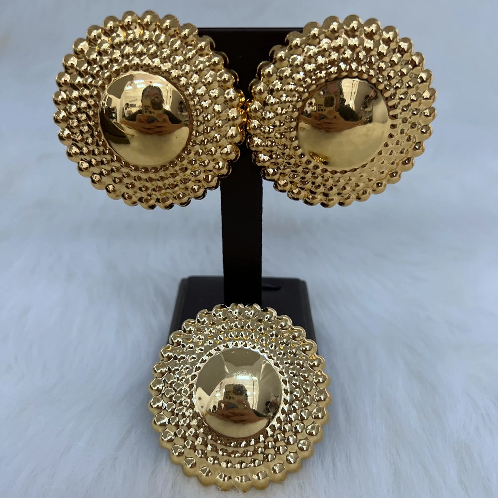 Dubai Gold Beaded Jewelry Set