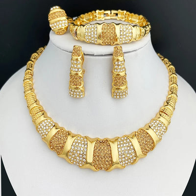 18K Gold Dubai Jewelry Set
