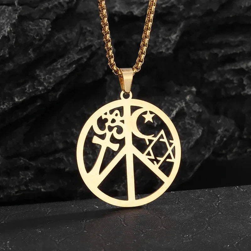 Star of David Heart Pendant