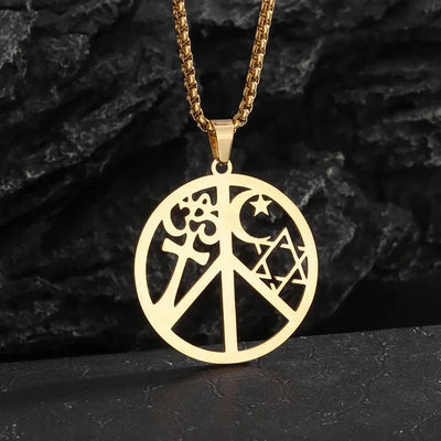 Star of David Heart Pendant