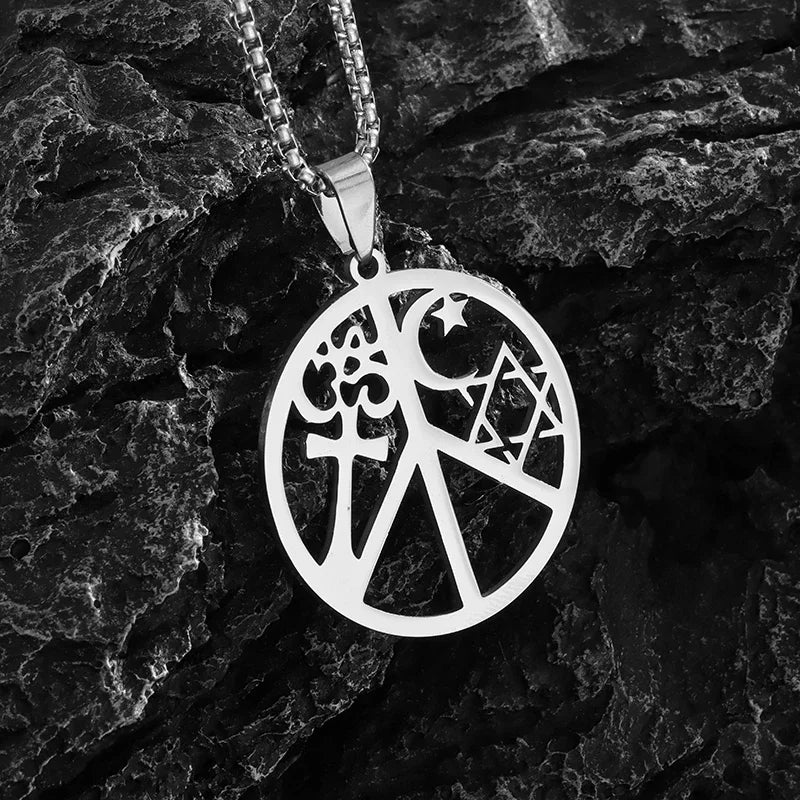 Star of David Heart Pendant